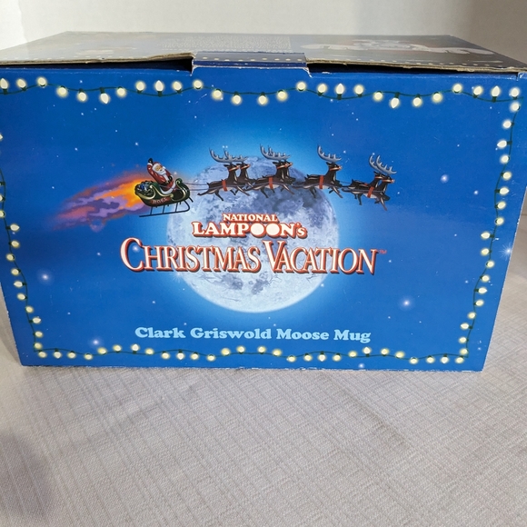 National Lampoon's Moose Mug Christmas vacation Clark Griswold clear glass - Picture 3 of 9